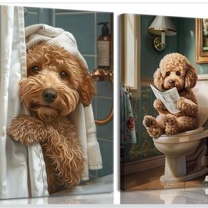 Goldendoodle Canvas 12”x16” Wall Art